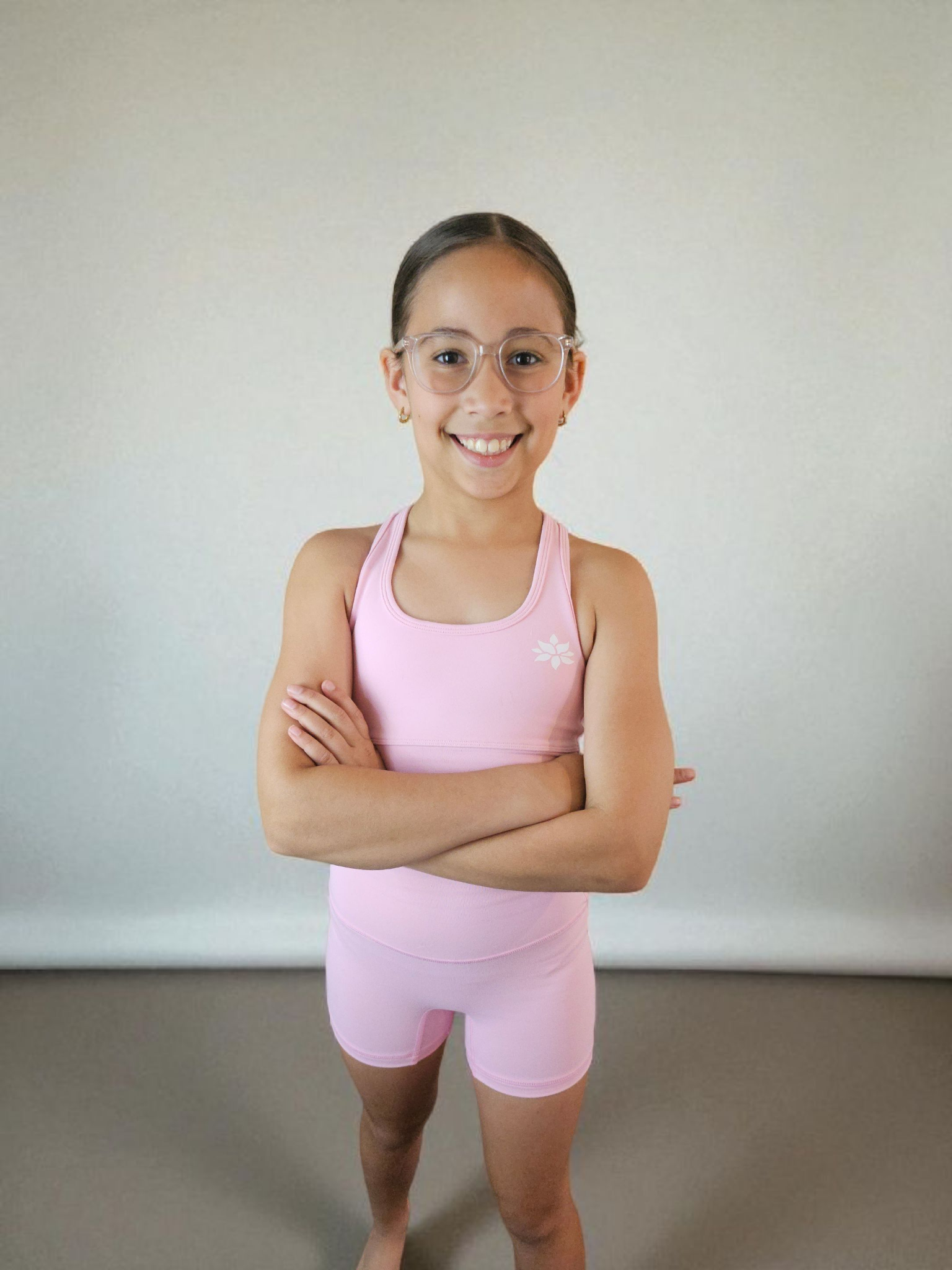 Bubblegum Pink Kids Crops