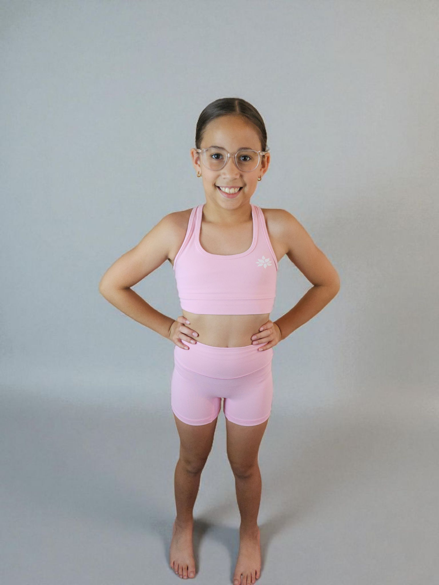 Bubblegum Pink Kids Crops